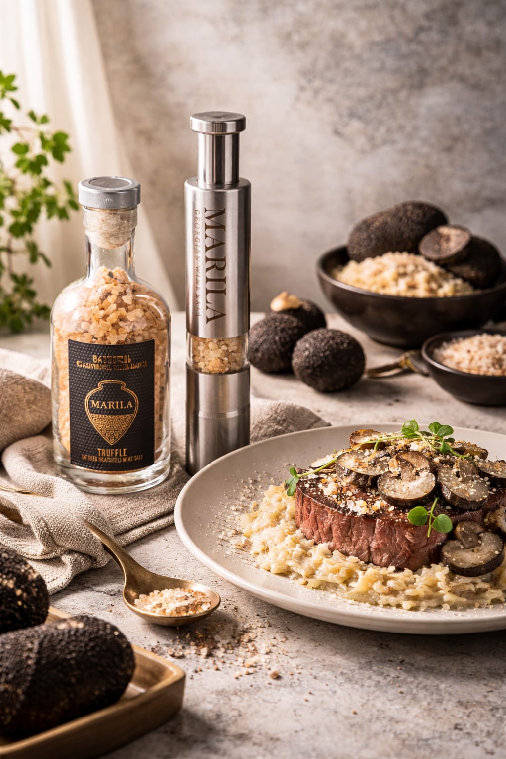 ტრუფელის მარილა და ბრენდული საფქვავი - ნაკრები