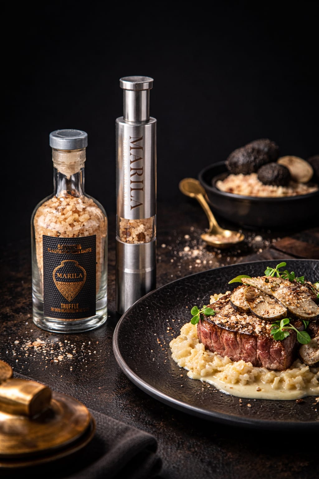 ტრუფელის მარილა და ბრენდული საფქვავი - ნაკრები